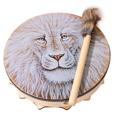 Tambor chamánico León Blanco
