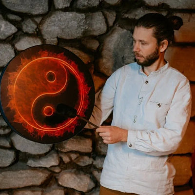 Tambor chamánico yin yang