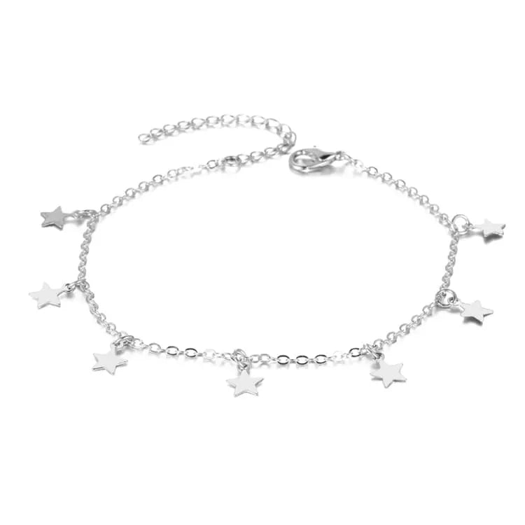 Tobillera con colgante de estrella