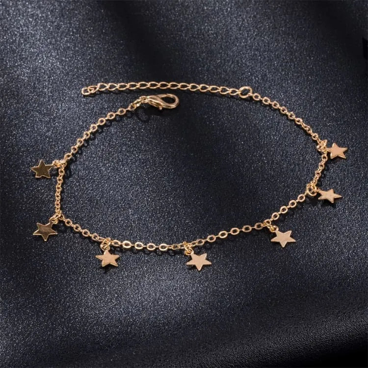 Tobillera con colgante de estrella
