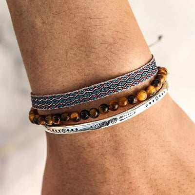 Trío de pulseras de la Tierra