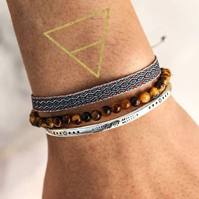 Trío de pulseras de la Tierra
