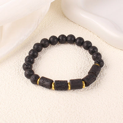 Pulsera de Lava y Turmalina Negra – Protección, Energía y Equilibrio