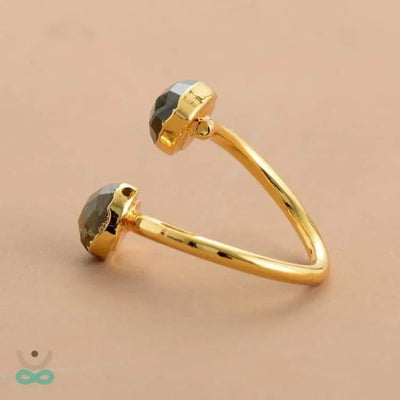 Anillo de protección de labradorita