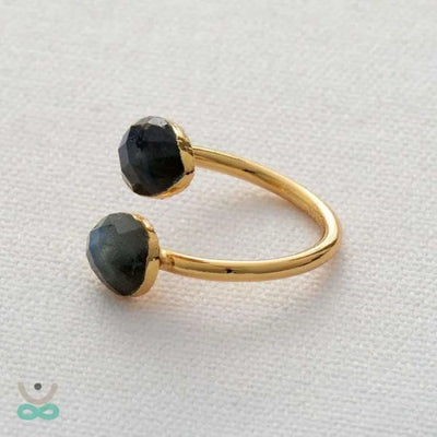 Anillo de protección de labradorita