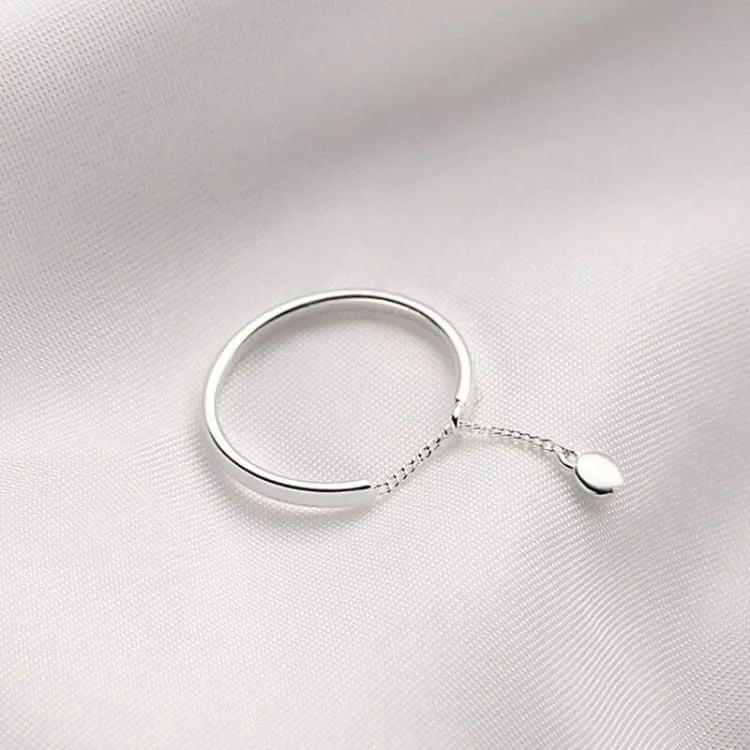 Anillo de recuerdo ajustable de plata de ley 925