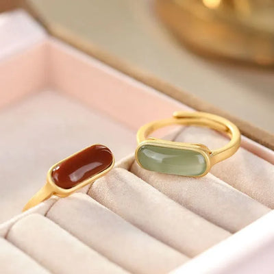Anillo de jade vintage