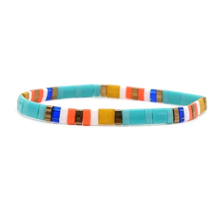 Pulsera de verano de cuentas de vidrio japonesas - Meltem