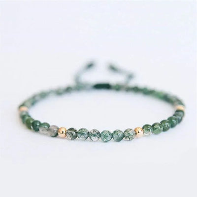 Pulsera fina de ágata natural