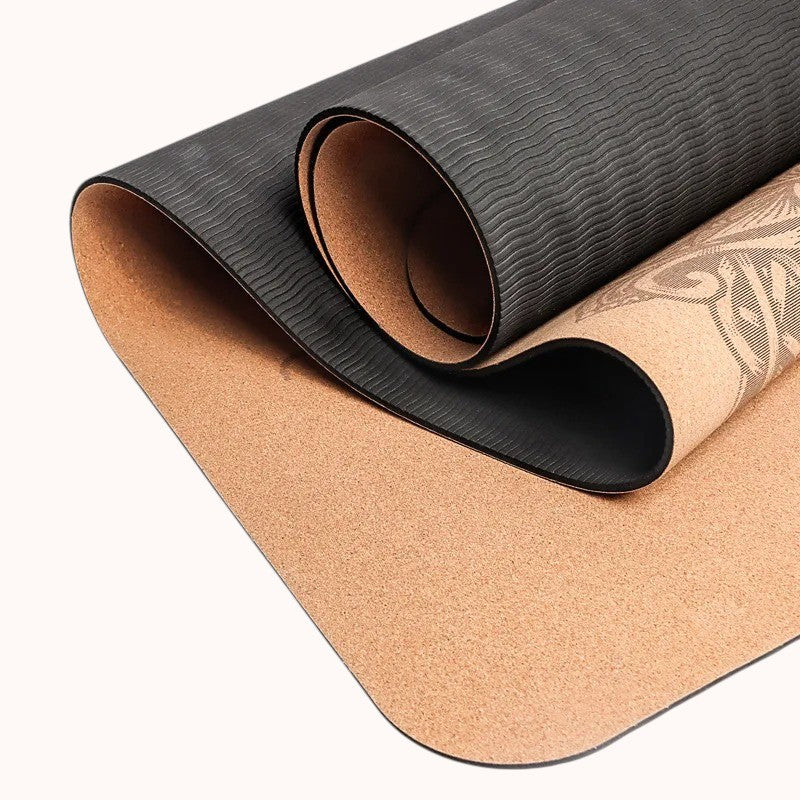 Esterilla Lotus de Yoga de Corcho Natural Antideslizante – Equilibra tu Práctica