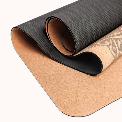 Esterilla Lotus de Yoga de Corcho Natural Antideslizante – Equilibra tu Práctica