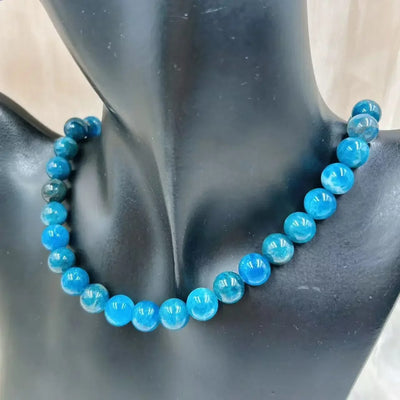 Collar de Cuarzo Azul Natural para Energía y Elegancia