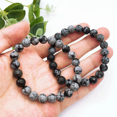 Pulsera de Obsidiana Nevada para Protección y Equilibrio Interior