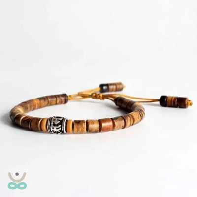 Pulsera tebetana de sandalo rojo