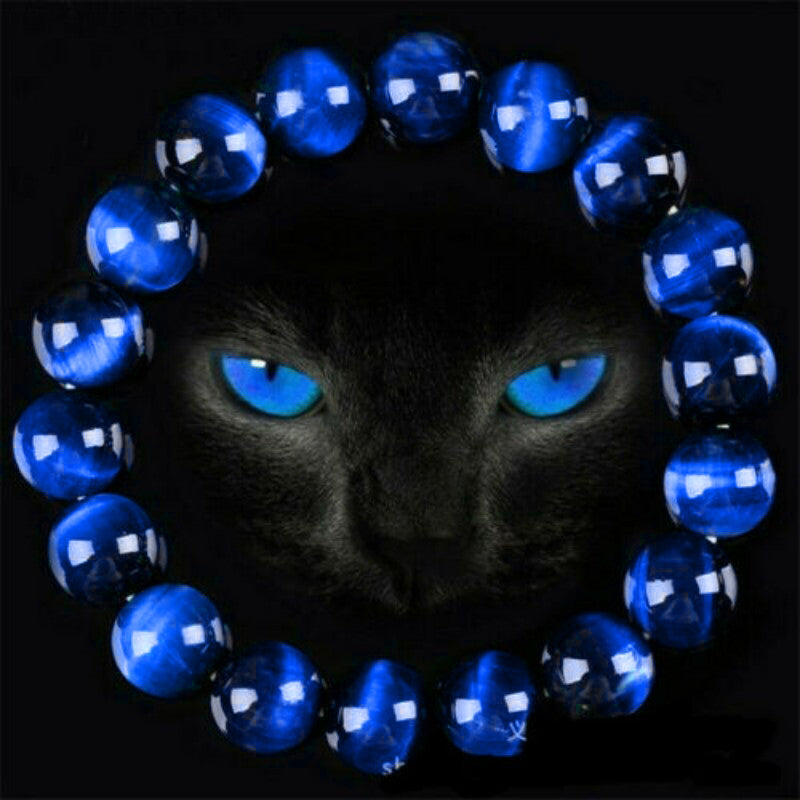 Pulsera ojo de tigre azul unisex