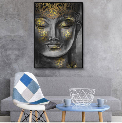 Pintura Zen Buda de Oro