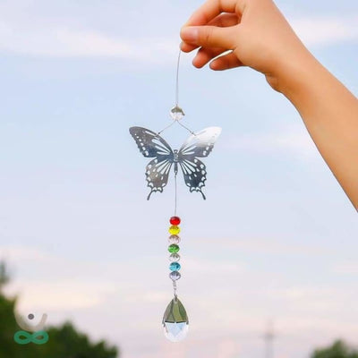 Sensor de sol mariposa de cristal - decoration